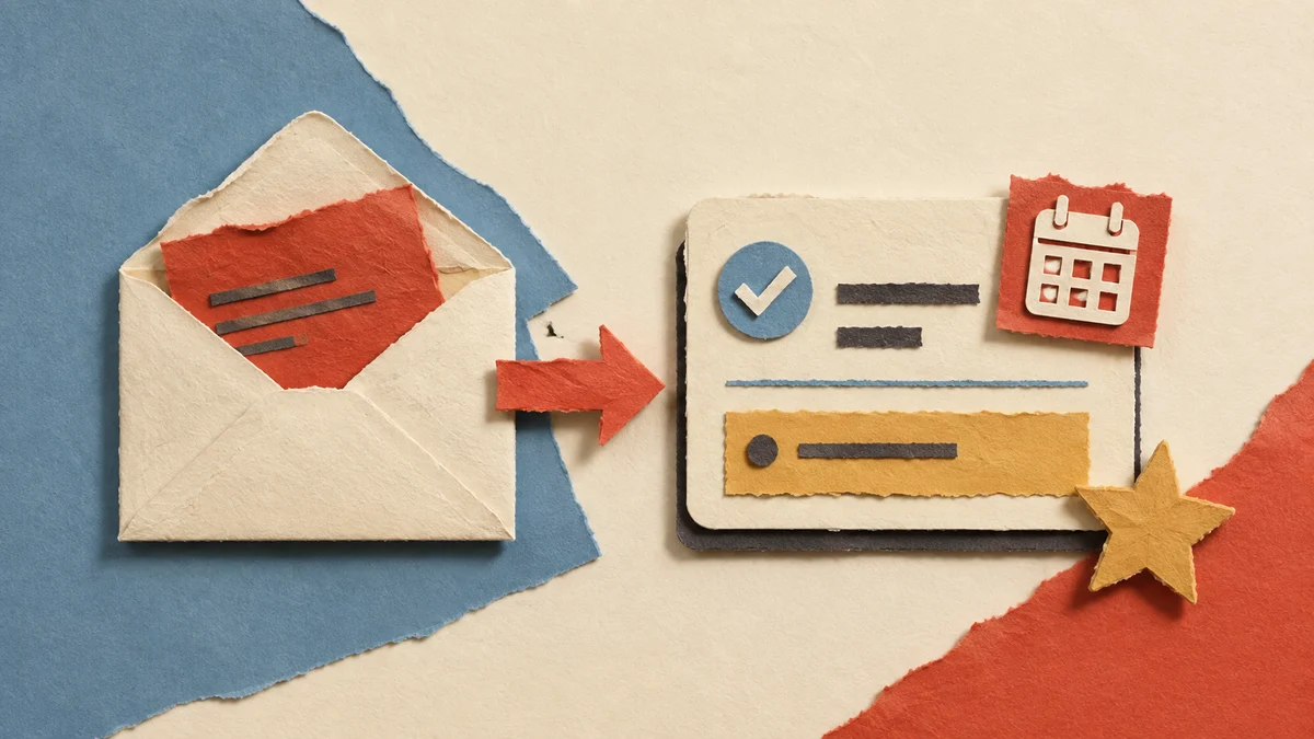 답장할 메일을 기한이 있는 할 일로 바꾸는 이미지